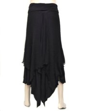 画像4: PSYLO スカート「Le Skirt Rmx / ブラック×ブラック」 (4)