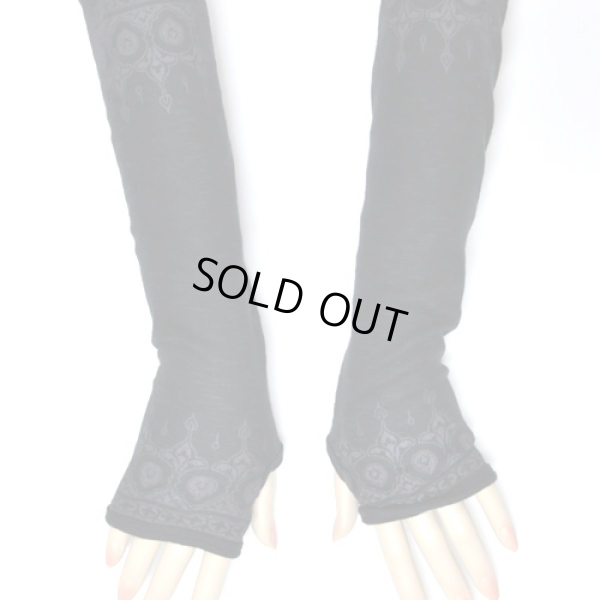 画像2: PSYLO レディース・アームグローブ「Indie Gloves / ブラック」 (2)