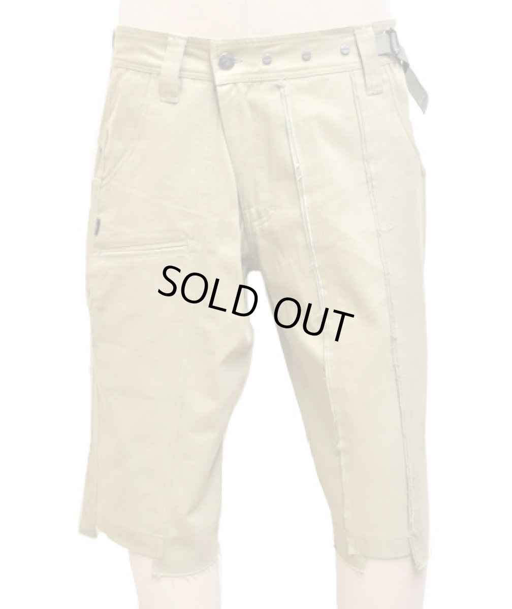 画像2: PSYLO メンズ・ハーフパンツ「Scraps Shorts / ボーン」 (2)