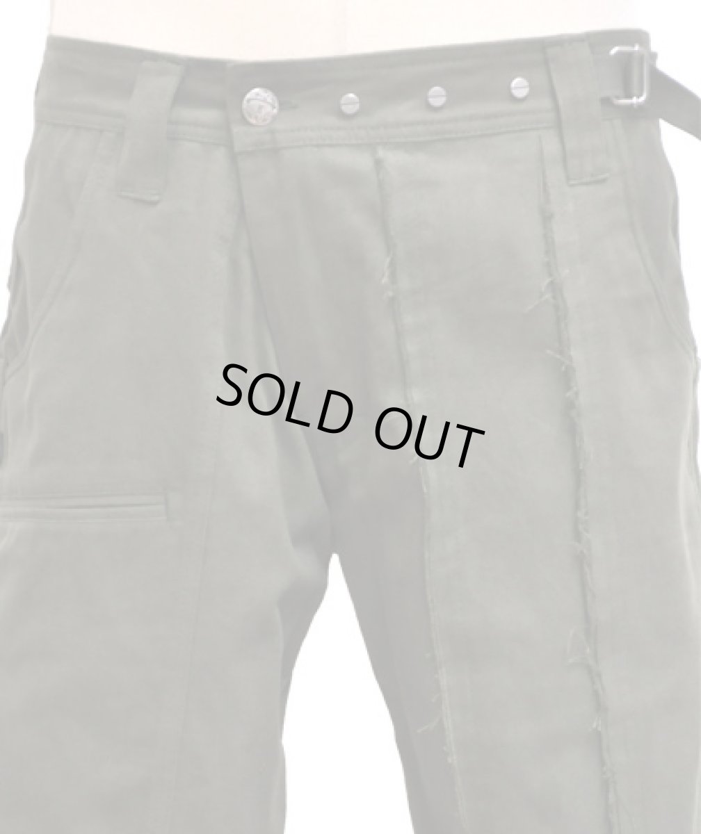 画像2: PSYLO メンズ・ハーフパンツ「Scraps Shorts / アーミー」 (2)