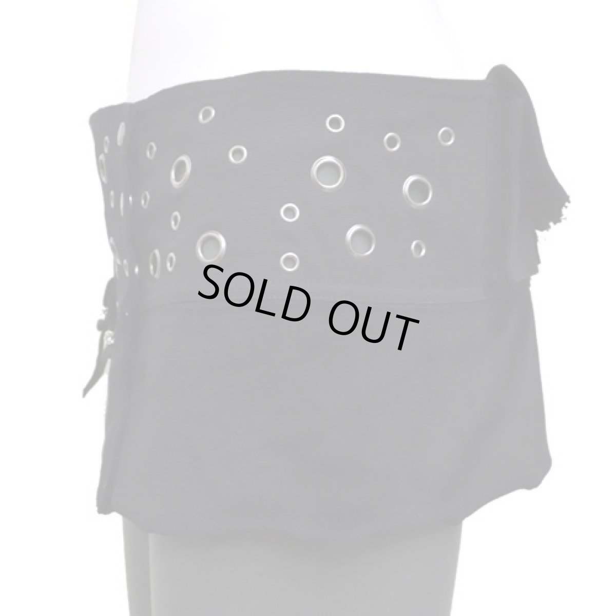 画像2: PSYLO レディース・スカートベルト「Mini Skirts Belt / ブラック×ブラック」 (2)