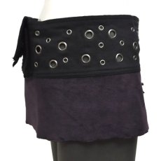 画像2: PSYLO レディース・スカートベルト「Mini Skirts Belt / ブラック×アメジストパープル」 (2)