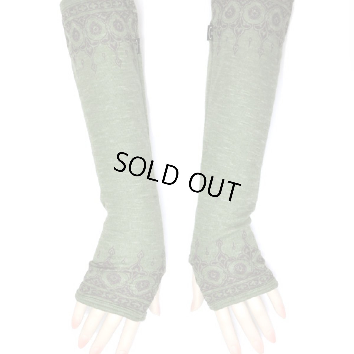 画像2: PSYLO レディース・アームグローブ「Indie Gloves / オリーブ」 (2)