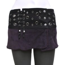 画像1: PSYLO レディース・スカートベルト「Mini Skirts Belt / ブラック×アメジストパープル」 (1)