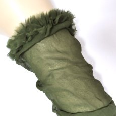 画像4: PSYLO レディース・アームグローブ「Chiffon Gloves / アーミー」 (4)
