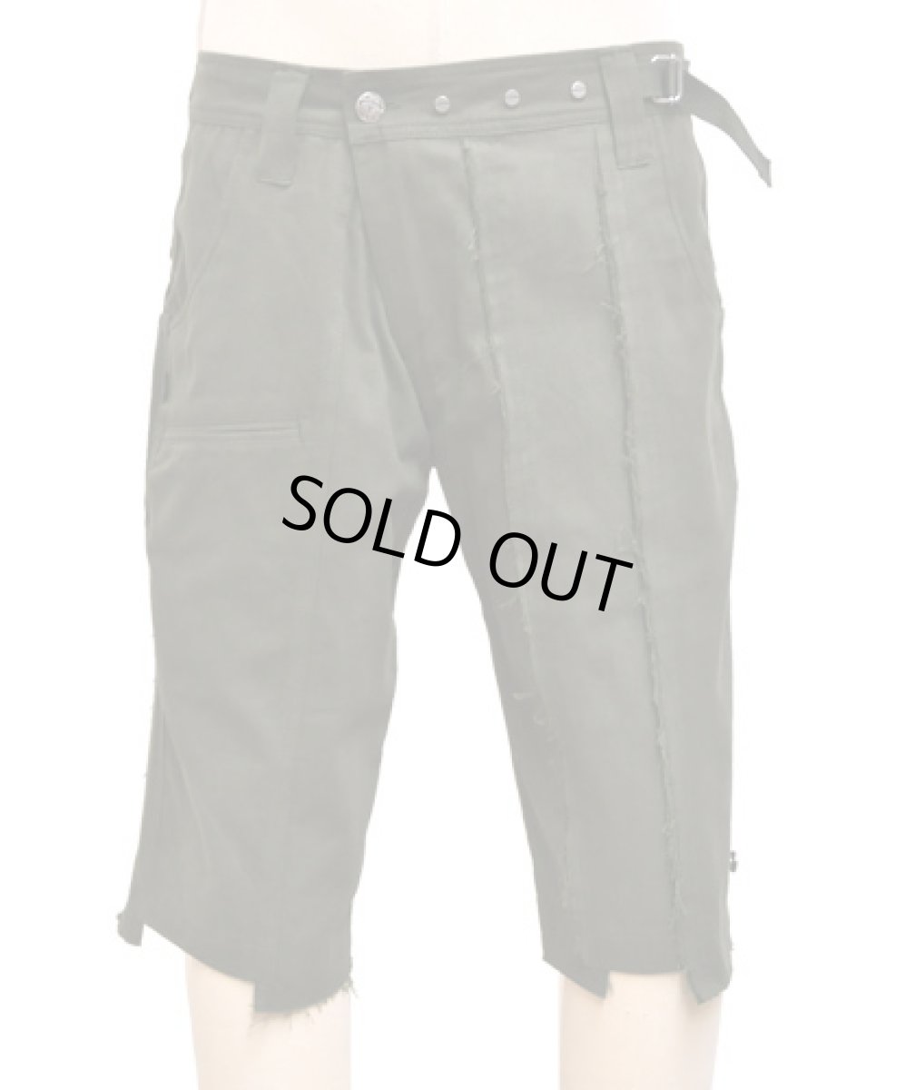 画像1: PSYLO メンズ・ハーフパンツ「Scraps Shorts / アーミー」 (1)
