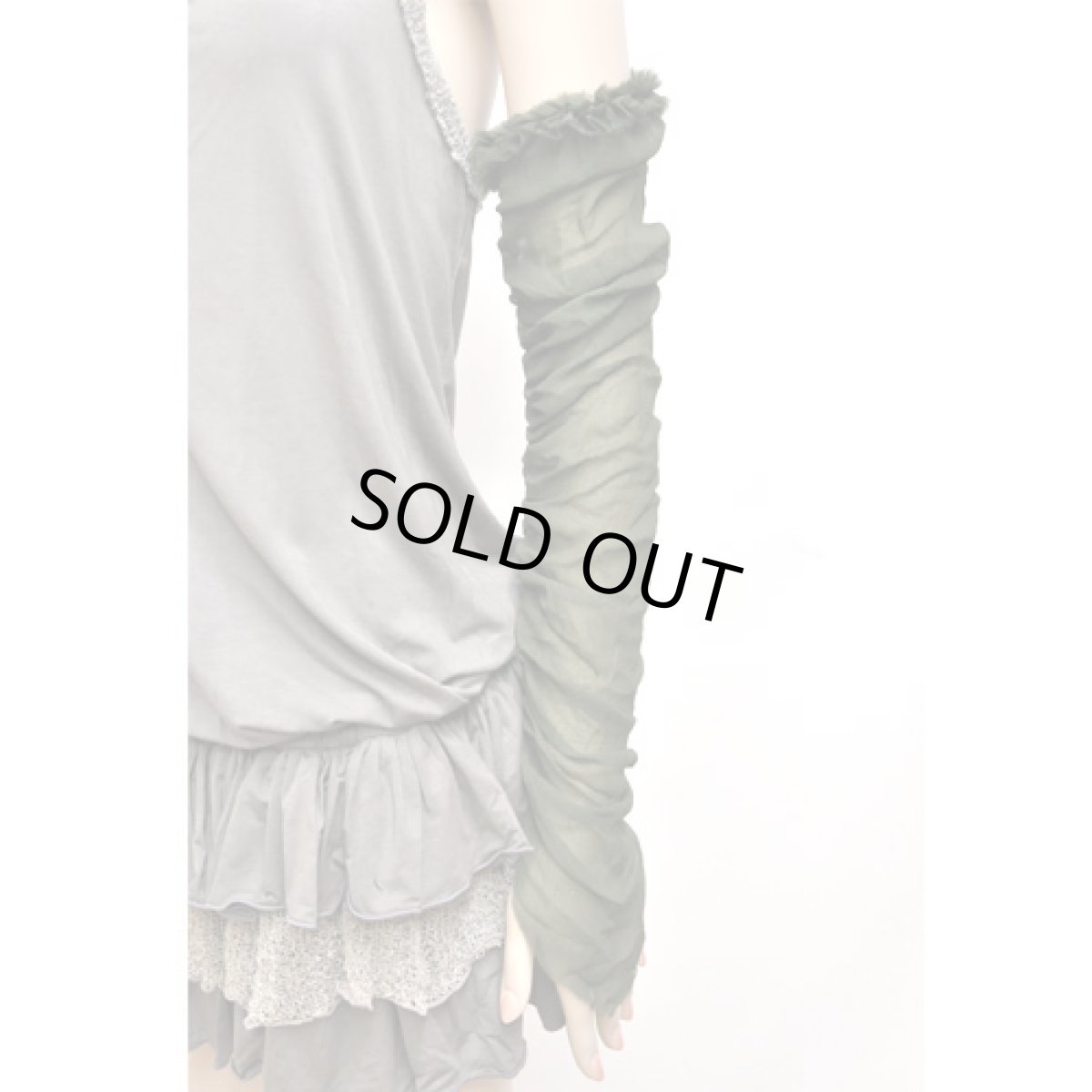 画像3: PSYLO レディース・アームグローブ「Chiffon Gloves / アーミー」 (3)