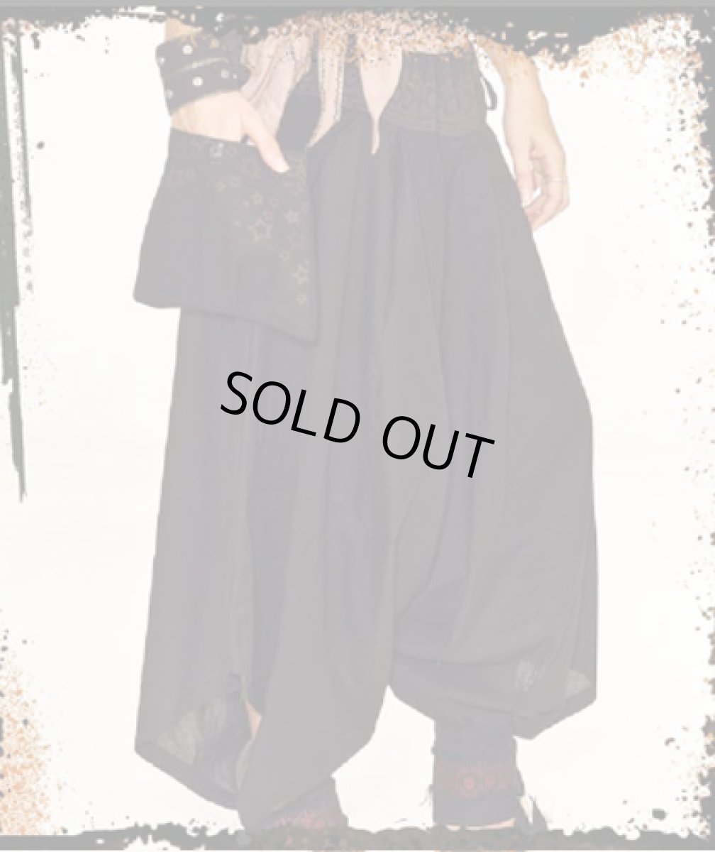 画像2: PSYLO レディース・パンツ「Lay Pants / ブラック」 (2)