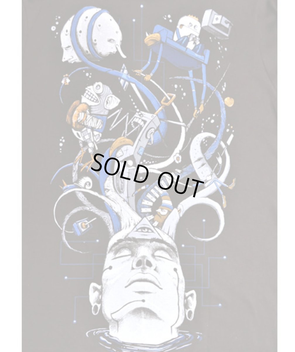 画像2: PLAZMA メンズTシャツ「My Mind / ダークブラウン」 (2)