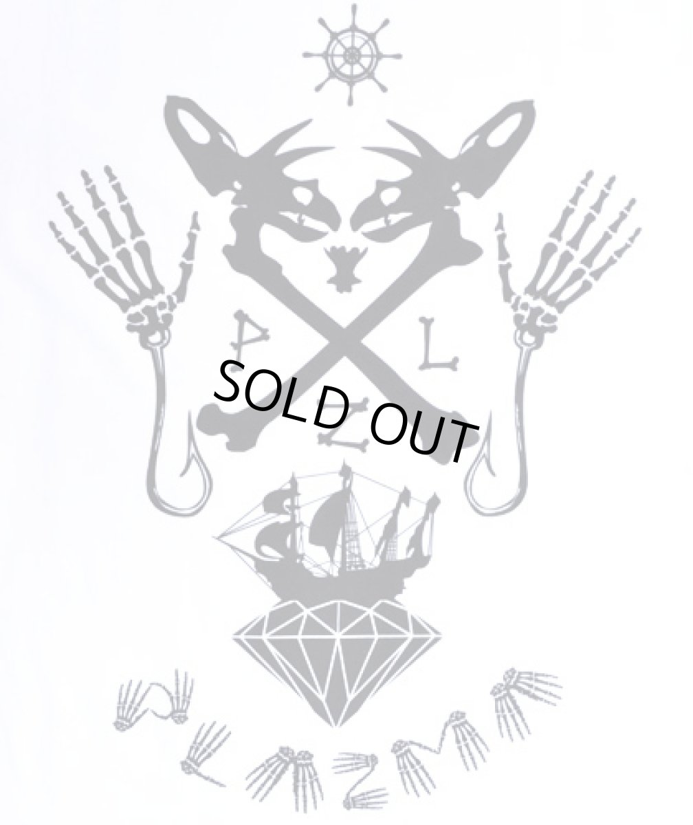 画像2: PLAZMA メンズTシャツ「Sea Bones / ホワイト」 (2)