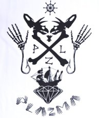 画像2: PLAZMA メンズTシャツ「Sea Bones / ホワイト」 (2)