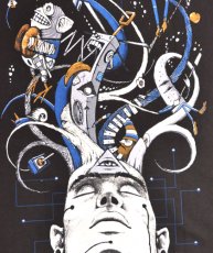 画像3: PLAZMA メンズTシャツ「My Mind / ダークブラウン」 (3)