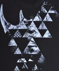 画像2: PLAZMA メンズTシャツ「Trinoceros / ブラック」 (2)