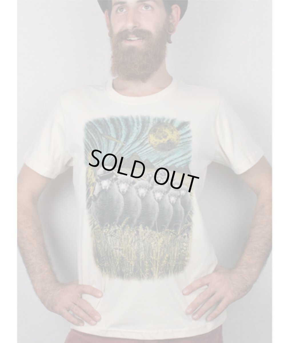 画像2: PLAZMA メンズTシャツ「Sheep Ship / ダーティー」 (2)