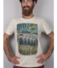 画像2: PLAZMA メンズTシャツ「Sheep Ship / ダーティー」 (2)