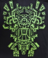 画像2: PLAZMA メンズTシャツ「Aztofrog / ブラック」 (2)