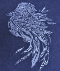 画像2: PLAZMA メンズTシャツ「Light as a feathert / ブルーメランジ」 (2)