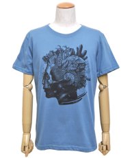 画像1: PLAZMA メンズTシャツ「Mineral / アイスブルー」 (1)
