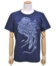 画像1: PLAZMA メンズTシャツ「Light as a feathert / ブルーメランジ」 (1)