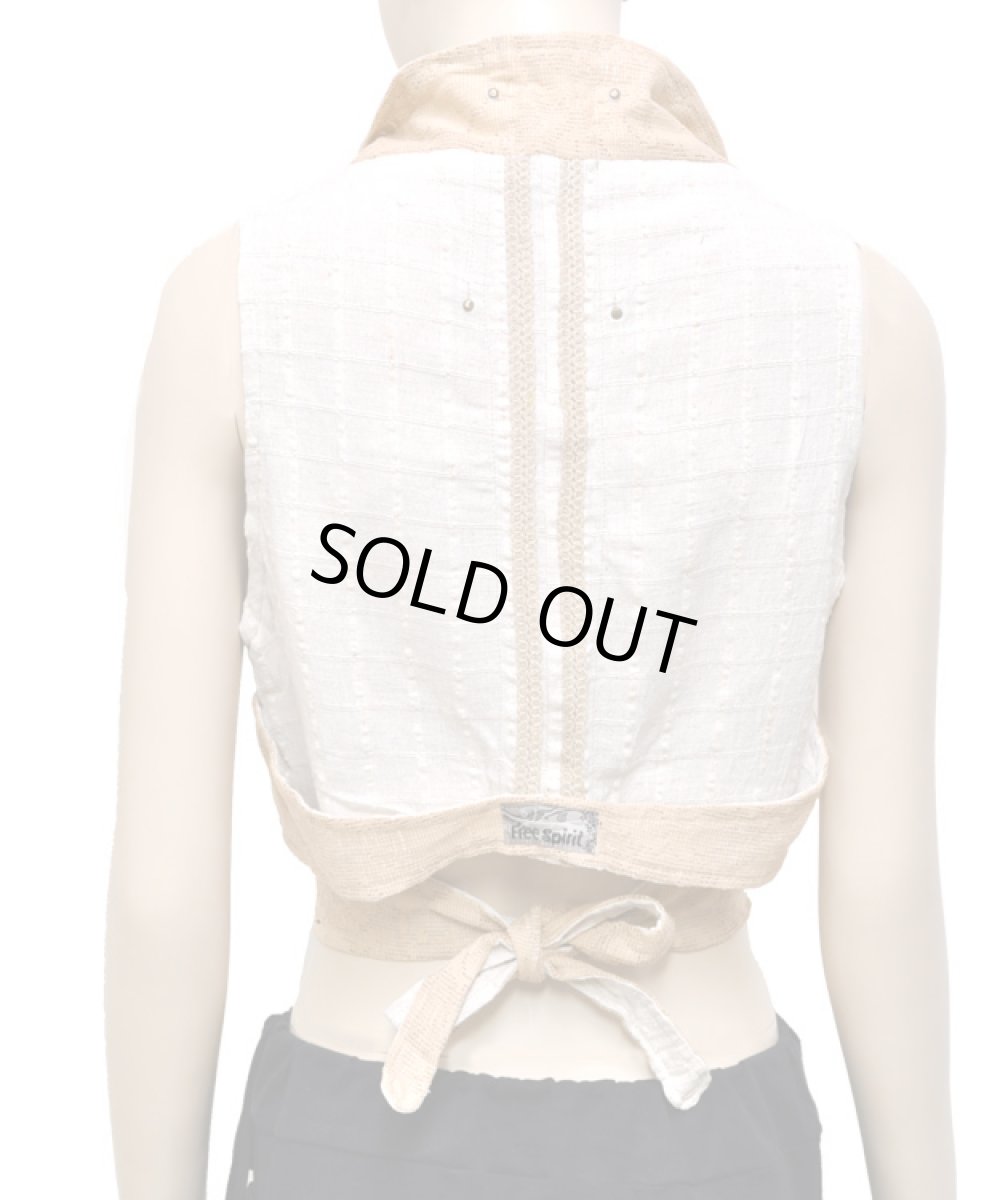 画像4: FREE SPIRIT レディース・ノースリーブ「Reunion / キャメル×ホワイト」 (4)