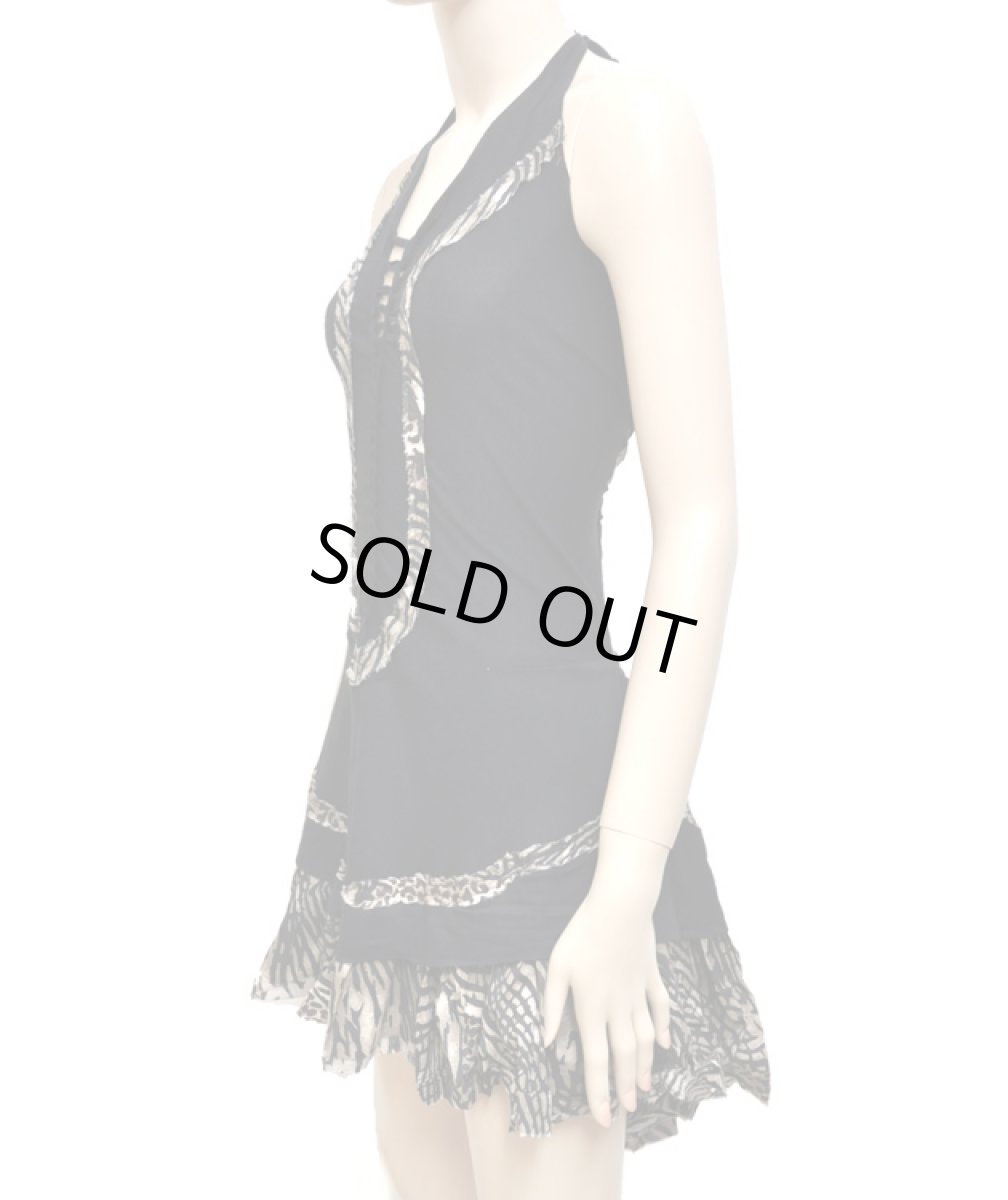 画像2: FREE SPIRIT レディース・ワンピース「Poppy Dress  / ブラック×アニマル」 (2)