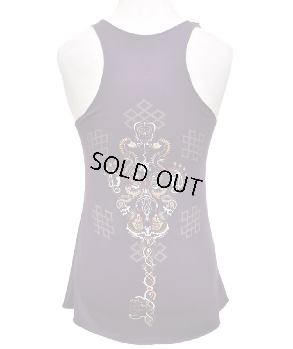 画像4: S.O.L レディース・タンクトップ「Om On Key / パープル」 (4)