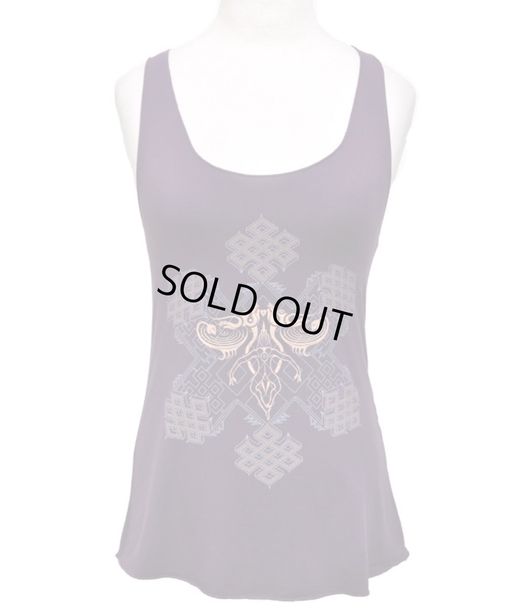 画像2: S.O.L レディース・タンクトップ「Om On Key / パープル」 (2)