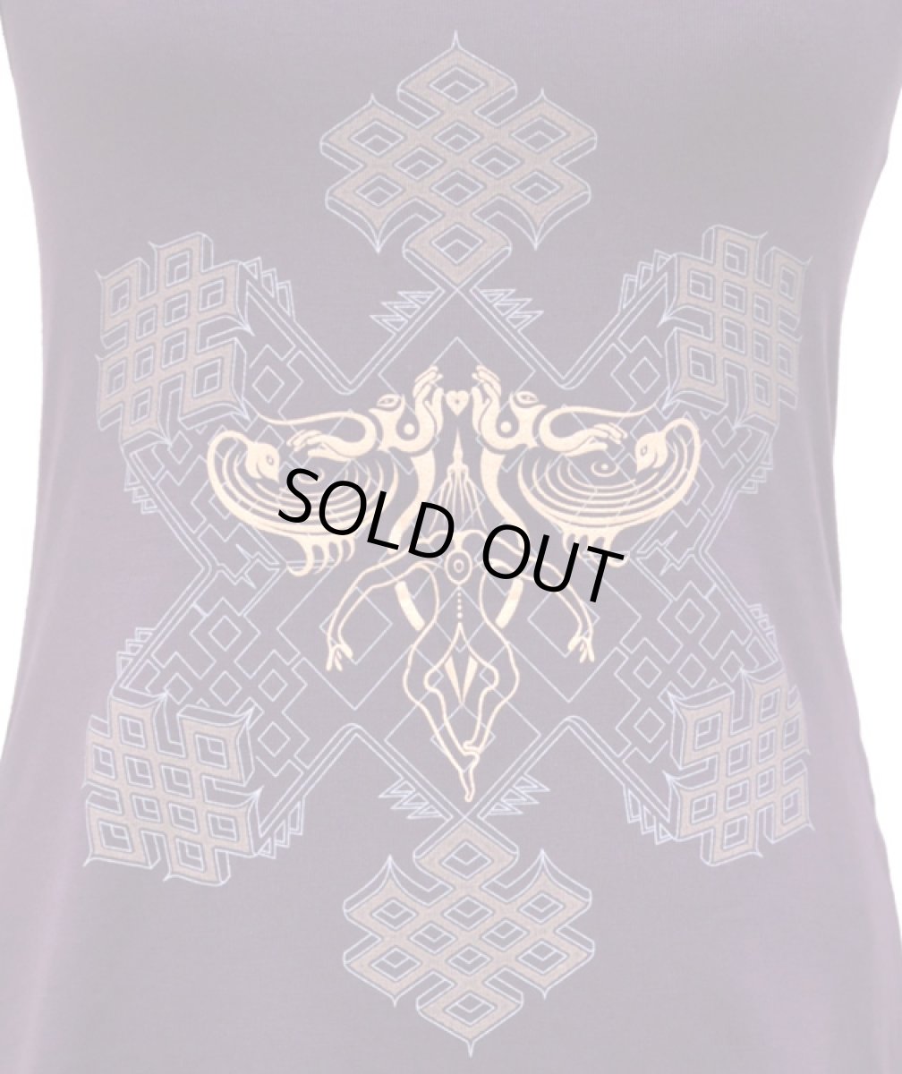 画像3: S.O.L レディース・タンクトップ「Om On Key / パープル」 (3)