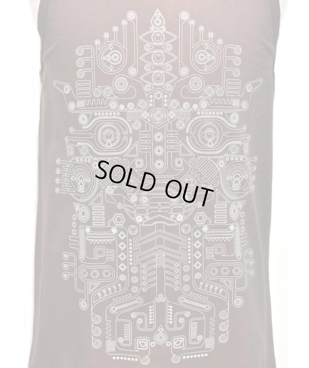 画像2: PLAZMA メンズ・タンクトップ「Totem / ウォッシュドブラウン」 (2)