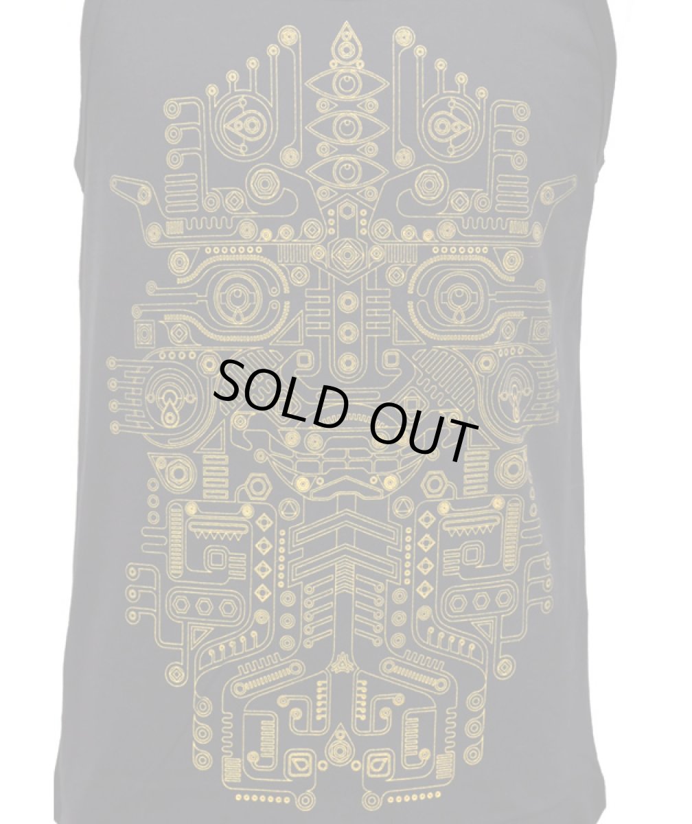 画像2: PLAZMA メンズ・タンクトップ「Totem / ブラック」 (2)