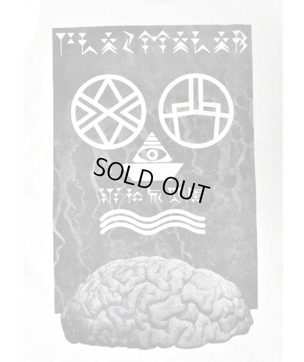 画像2: PLAZMA メンズ・タンクトップ「Brainz / アシッドオフホワイト」 (2)