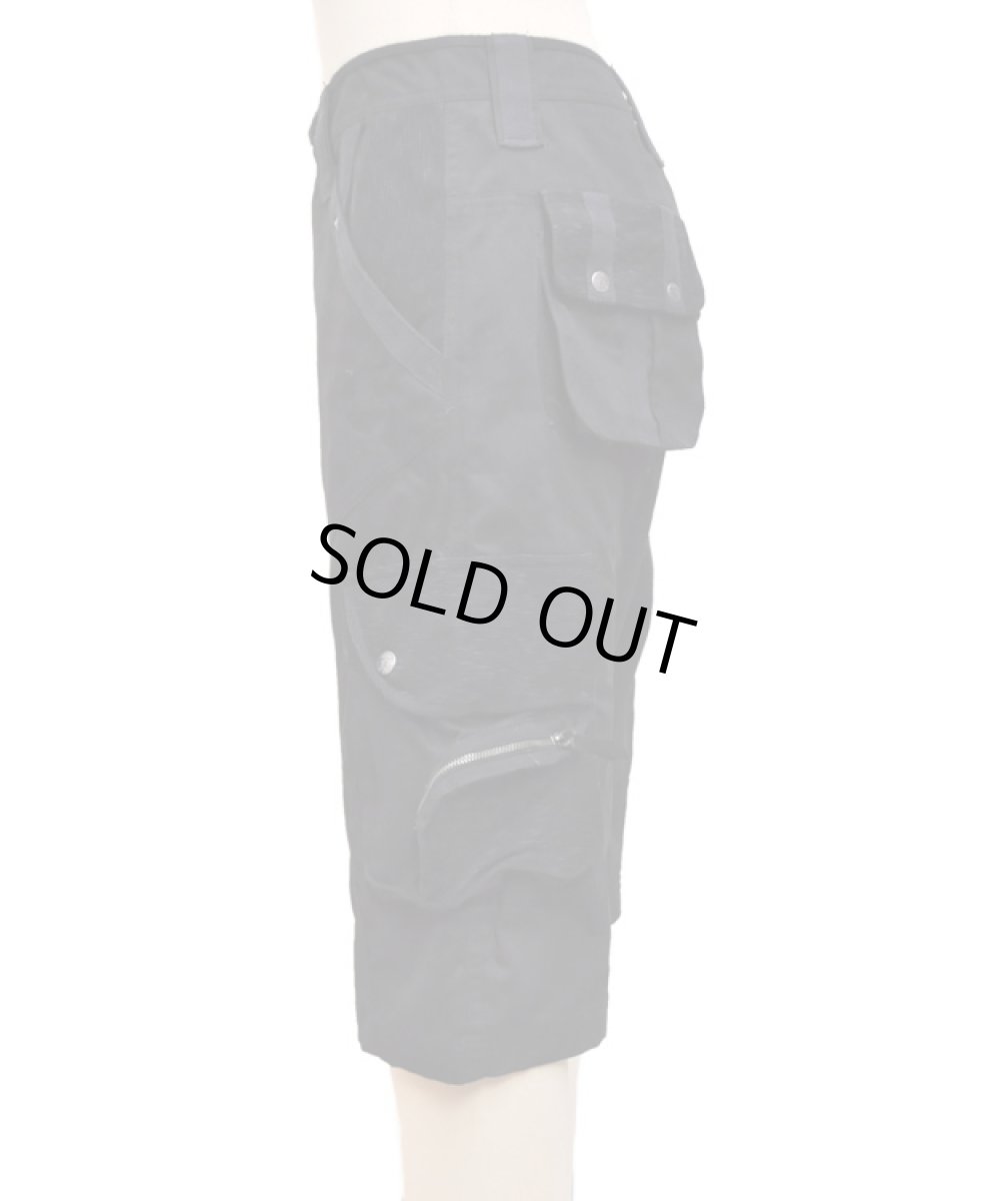 画像3: PSYLO メンズ・ハーフパンツ「Reborn Long Shorts / ブラック」 (3)