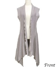 画像2: PSYLO レディース・ベスト「Asli Vest / スティール」 (2)