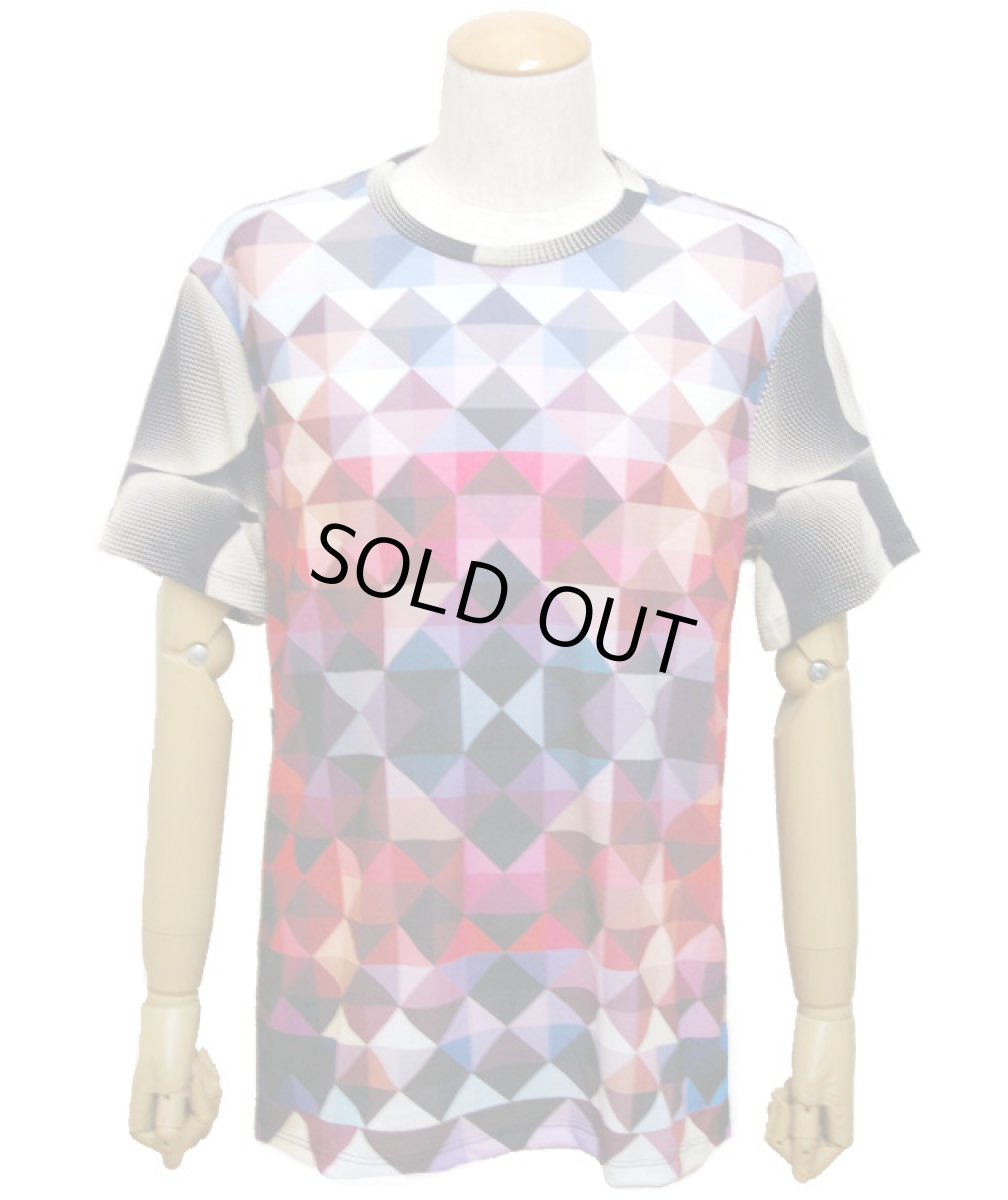画像2: IMAGINARY FOUNDATION メンズ・パターンクラッシュTシャツ「TRIANGLE」 (2)