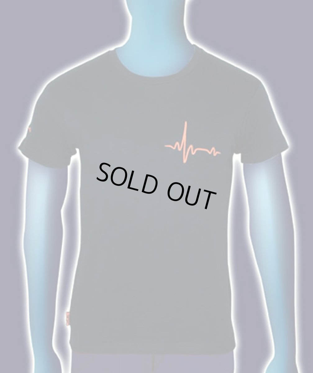 画像2: SPACE TRIBEメンズTシャツ「PULSE / オレンジ」 (2)