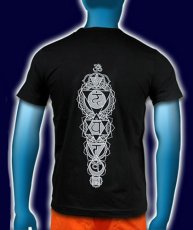 画像1: SPACE TRIBEメンズTシャツ『CHAKRA/グレー』 (1)