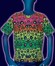 画像1: SPACE TRIBEメンズ・Tシャツ「Atomic Rainbow」 (1)