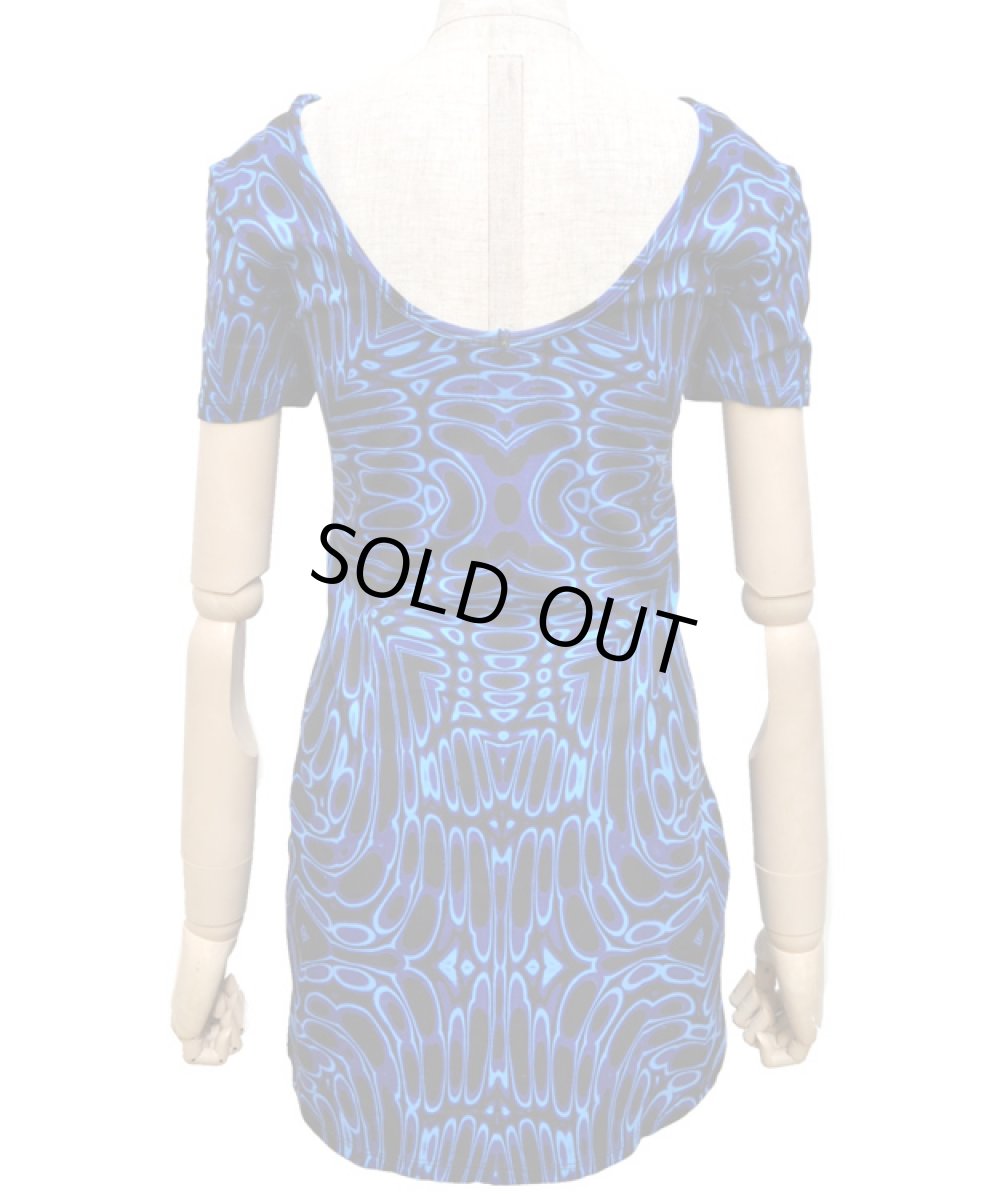 画像5: SPACE TRIBEレディース・半袖ワンピース「Midnite Reptoid」 (5)