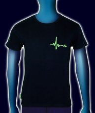 画像2: SPACE TRIBEメンズ・Tシャツ「UV Lime Pulse」 (2)