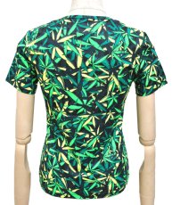 画像3: SPACE TRIBEレディース・Tシャツ「Sea of Green Weed」 (3)