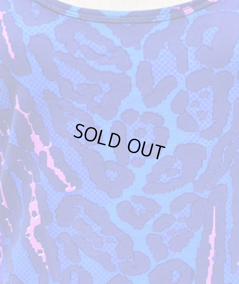 画像4: SPACE TRIBEレディース・半袖ワンピース「Blue Leopard」 (4)