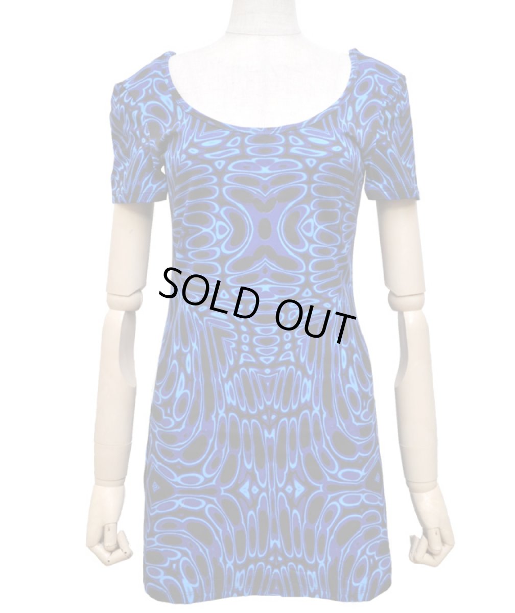 画像3: SPACE TRIBEレディース・半袖ワンピース「Midnite Reptoid」 (3)