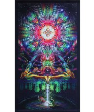 画像1: SPACE TRIBE タペストリー116 cm x 200 cm「Dream Centauri」（ポール付き） (1)
