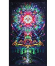 画像1: SPACE TRIBE タペストリー116 cm x 200 cm「Dream Centauri」（ポール付き） (1)