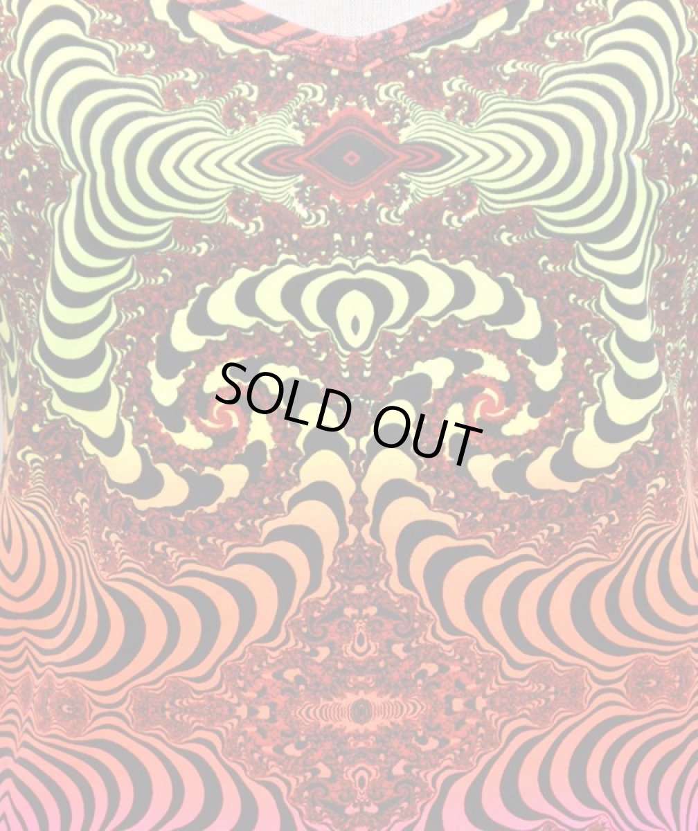 画像2: SPACE TRIBEレディース・Tシャツ「Rainbow Fractal」 (2)