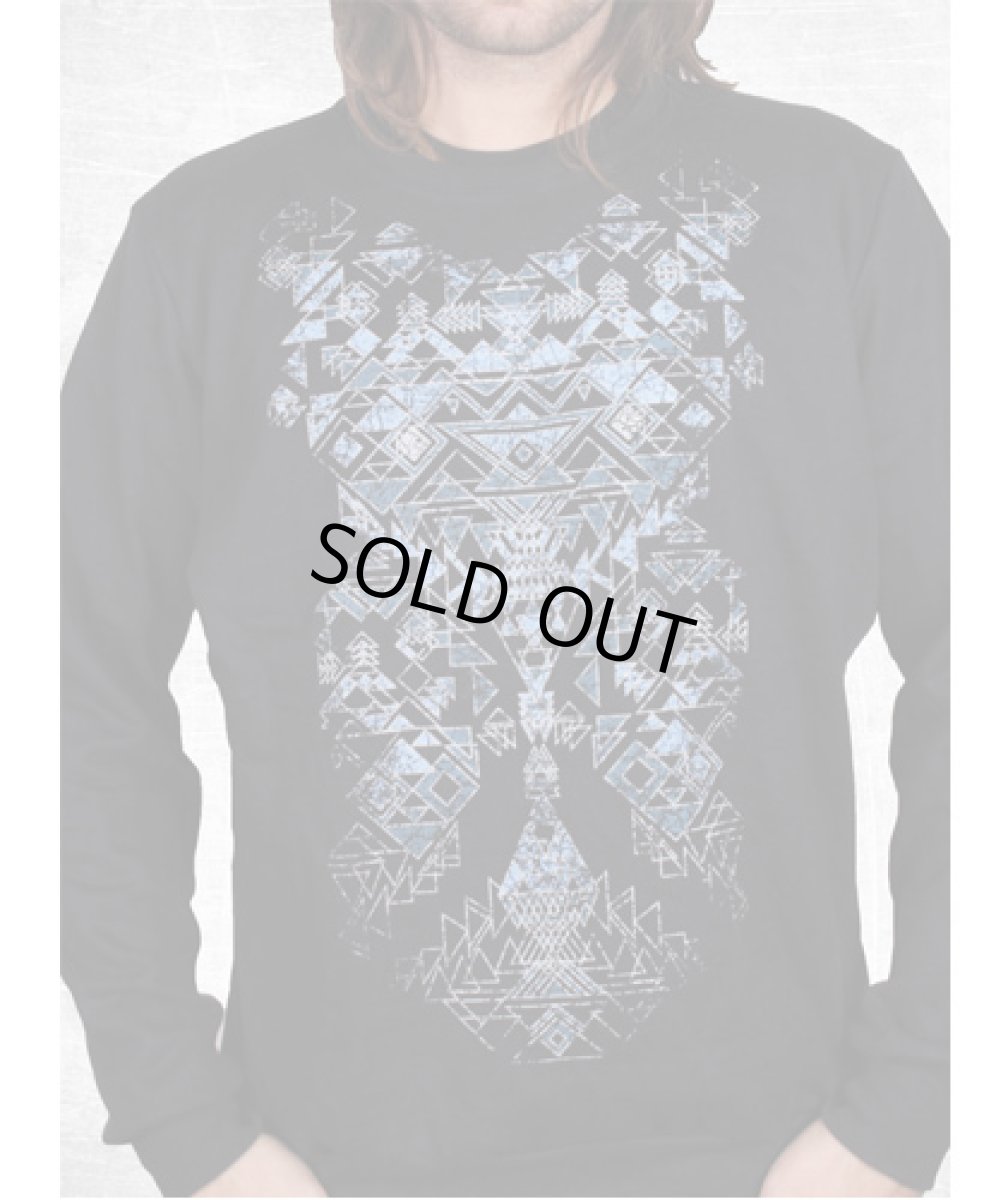 画像2: PLAZMAメンズ・プルオーバー「Dov In Love / ブラック」 (2)