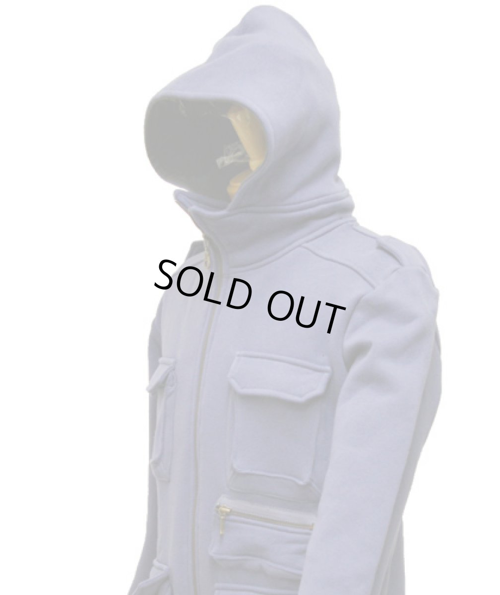 画像3: PLAZMAメンズ・パーカー「War Jacket/インディゴ」 (3)