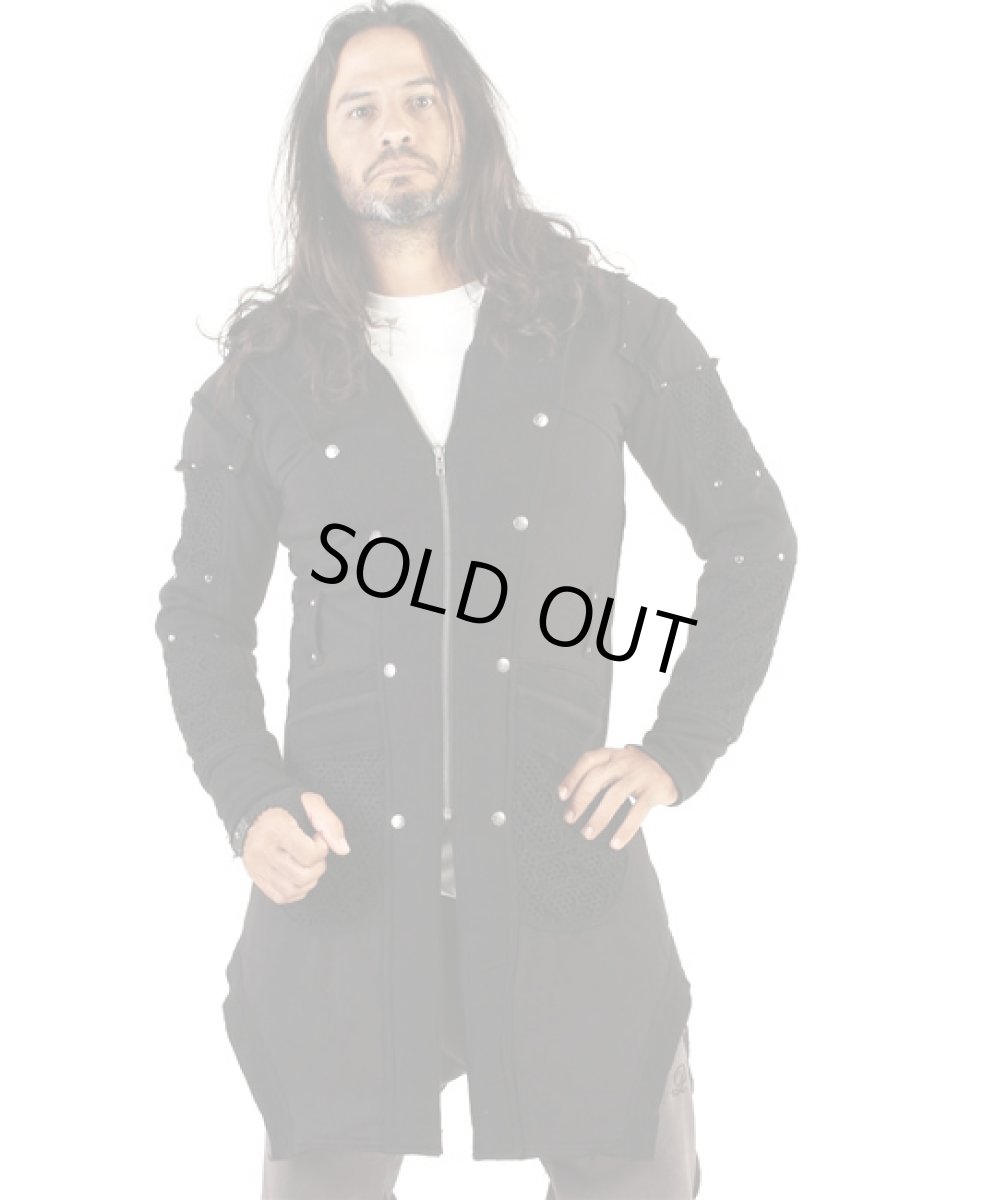 画像2: PSYLO メンズ・コート「New Steamed Coat / ブラック」 (2)