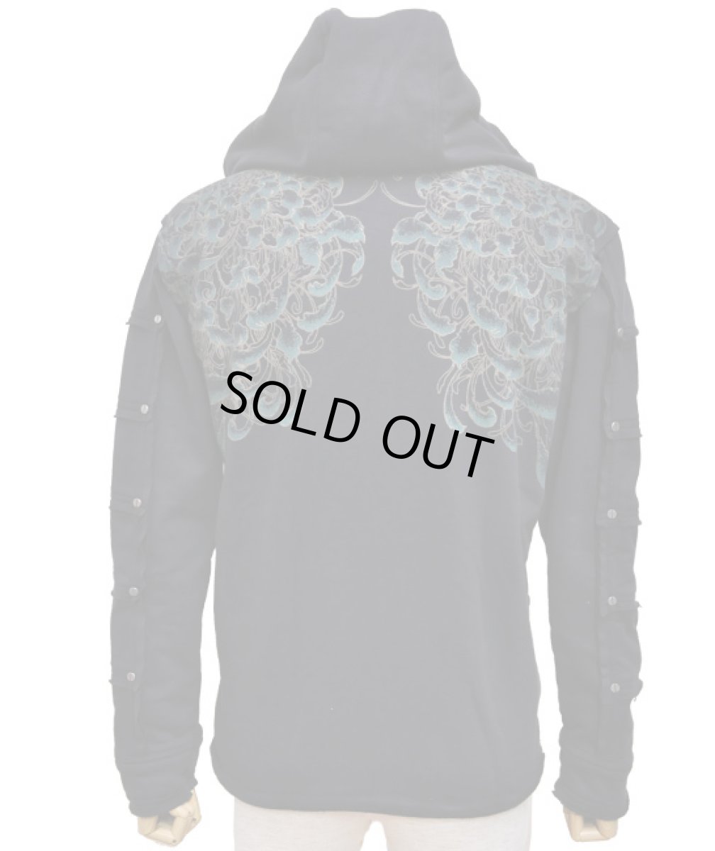 画像3: PSYLO メンズ・パーカー「2LILI JACKET / ブラック」 (3)