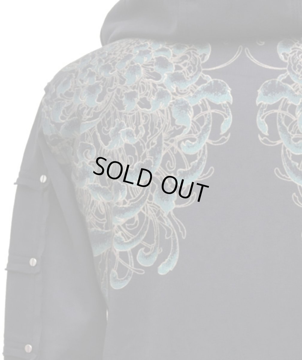 画像4: PSYLO メンズ・パーカー「2LILI JACKET / ブラック」 (4)